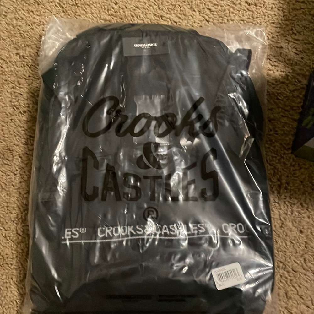 CROOKS N CASTLES Black Backpack PLUS Pencil Pouch